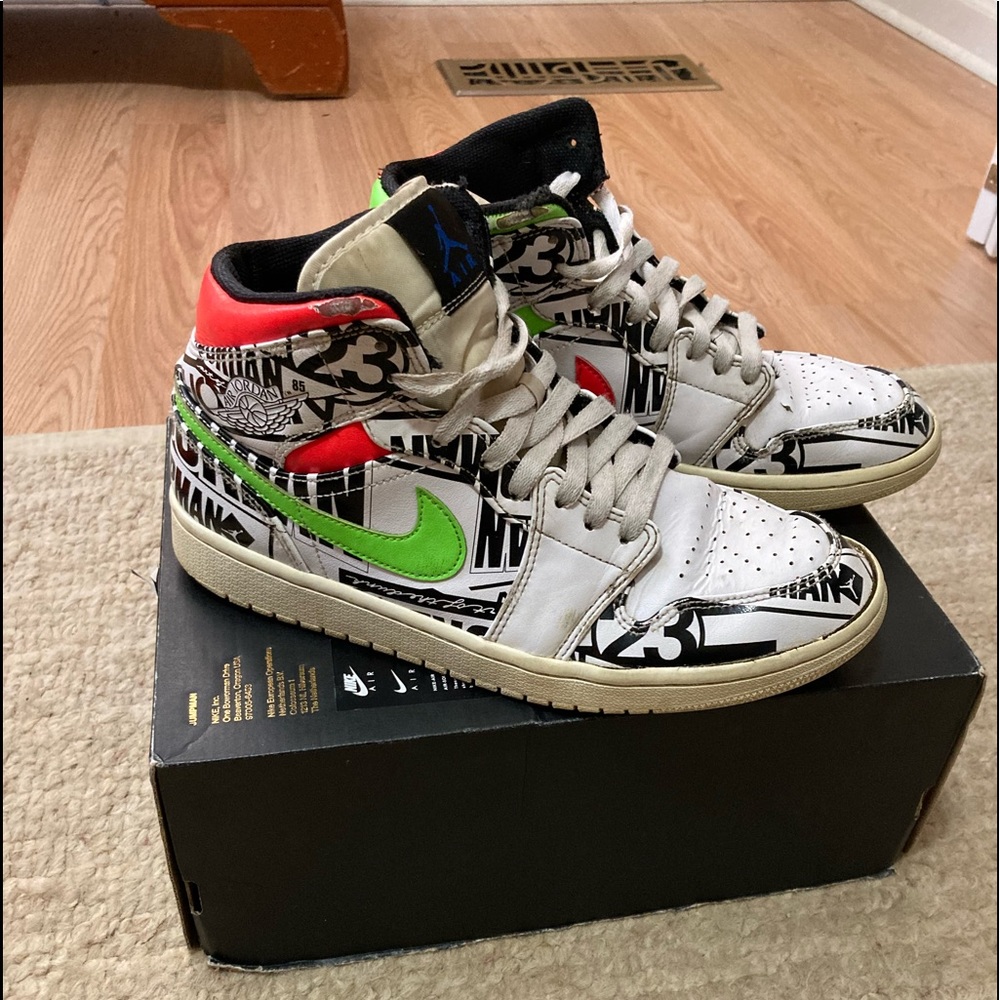One Of A Kind!! Used Retro Air Jordan’s size 8.5 Mens.